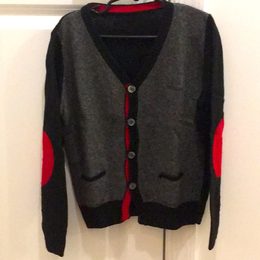 Siviglia Made in Italy cashmere colorblock cardigan size 8